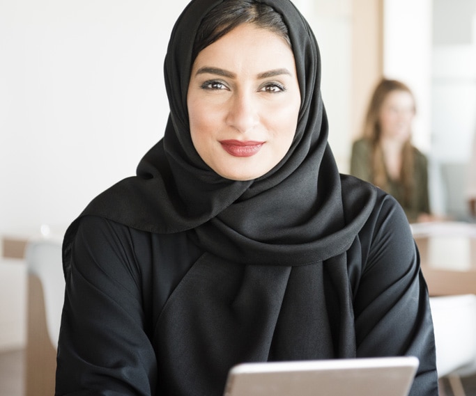 smiling woman