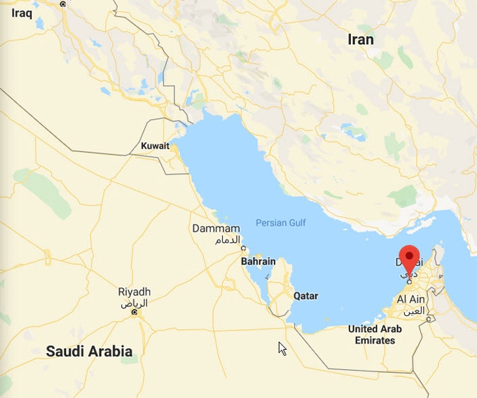 map of middle east